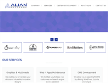 Tablet Screenshot of aliansoftware.com